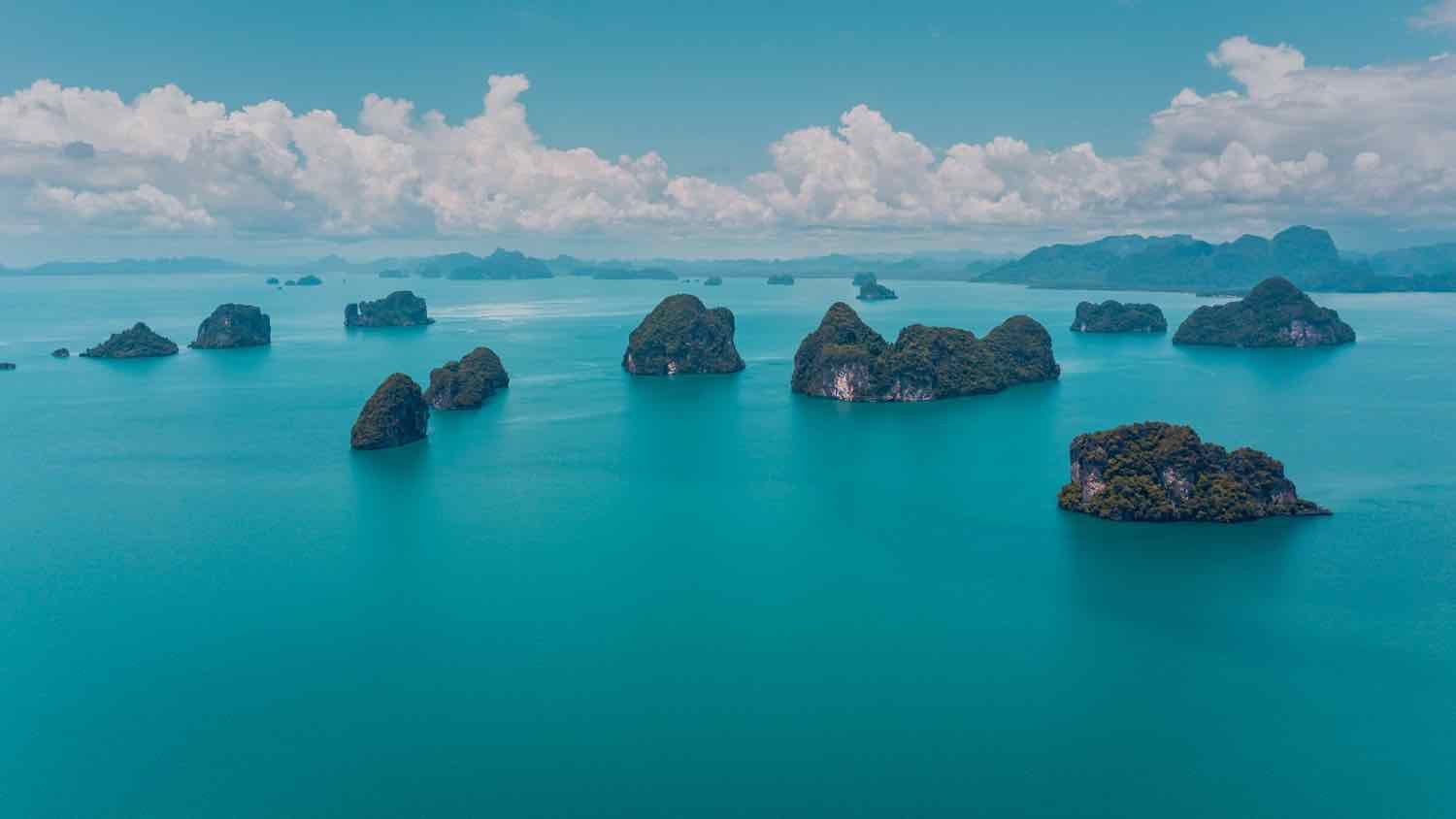 Mer d'Andaman et îles de Krabi en octobre