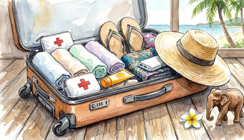 valise pour voyager en thailande