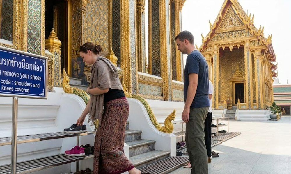 comportement temple thailande